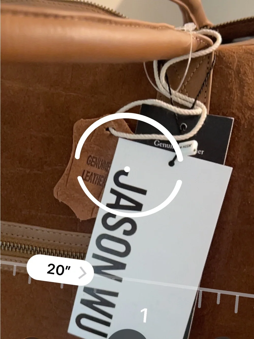 Jason Wu Brown Leather & Suede Duffel Bag
